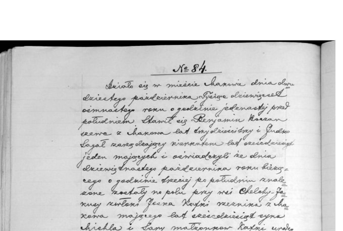transcribe your old polish,russian and german handwritten documents